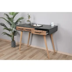 Skånska Möbelhuset Milano Skrivbord 105x55 Cm - Antracit/furu -Stolar affär 864b1d56a22ffff622e8cf998b2a62d8dc