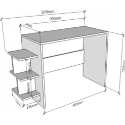 Skånska Möbelhuset Sky Skrivbord 109,6x45 Cm - Valnöt -Stolar affär 87d1cfac31c21e241bc6a5595a7e9fff3a