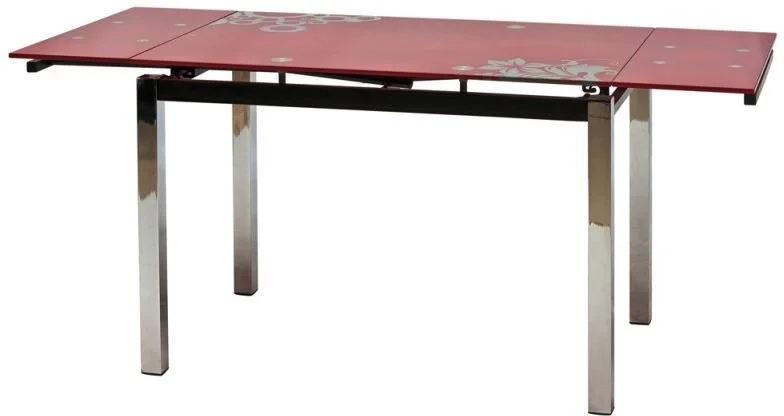 Skånska Möbelhuset Cameron 110-170 Cm Matbord - Röd/krom 3 Skånska Möbelhuset Cameron 110-170 Cm Matbord - Röd/krom