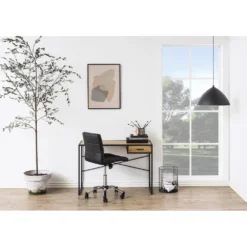 Skånska Möbelhuset Seaford Skrivbord Med Låda 110x45 Cm - Ek/svart -Stolar affär 88c78a2b476bfe0b3e8c053adfe78683ed