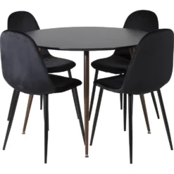 Skånska Möbelhuset Paradis Matbord 100 Cm - Svart/valnöt -Stolar affär 8ba702d8292f8a613e59bcfa1c9876cfde