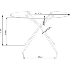 Skånska Möbelhuset Capo Matbord Ø110 Cm - Guld -Stolar affär 8c884854da3454a202c305f0038a750cbd