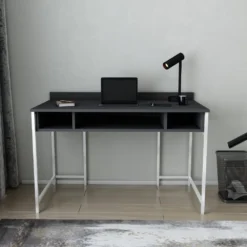 Skånska Möbelhuset Alma Skrivbord 120 X 60 Cm - Vit/antracit -Stolar affär 8d94d7f7d5ee082abd858116c72b9eaa44