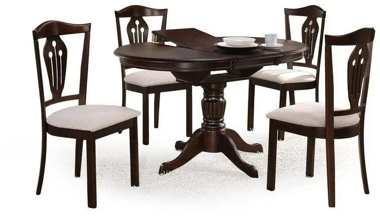 Skånska Möbelhuset Dana Runt Matbord Förlängningsbart 90-124 X 90 Cm - Mörk Valnöt 3 Skånska Möbelhuset Dana Runt Matbord Förlängningsbart 90-124 X 90 Cm - Mörk Valnöt