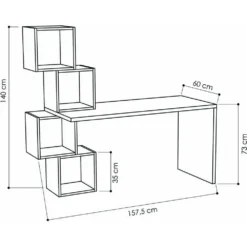 Skånska Möbelhuset Balance Skrivbord 157,5x60 Cm - Vit/antracit 9 Skånska Möbelhuset Balance Skrivbord 157,5x60 Cm - Vit/antracit -Stolar affär 8e7506a135665e951106a86e61ff336476