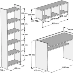 Skånska Möbelhuset Hera Skrivbord Med Bokhylla 118x58 Cm - Vit 9 Skånska Möbelhuset Hera Skrivbord Med Bokhylla 118x58 Cm - Vit -Stolar affär 8e7fbd69f9ddda1755b117bc3c51ce88df