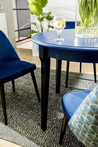 Skånska Möbelhuset Lucan 2 Matbord 95-195 X 95 Cm - Blå/svart 6 Skånska Möbelhuset Lucan 2 Matbord 95-195 X 95 Cm - Blå/svart - Bild 5