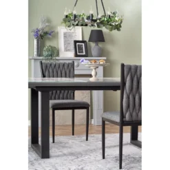 Skånska Möbelhuset Nesta Matbord 160-200 Cm - Vit/grå -Stolar affär 90c05aa1c18a4b3924f1c90488c8124523