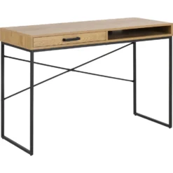 Skånska Möbelhuset Seaford Skrivbord 110 Cm - Ek/svart