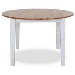 Skånska Möbelhuset Dalarö Runt Matbord Oljad Ek Med Vita Ben -Stolar affär 913eba95164ec9dc2700fa9006bf0d36e5