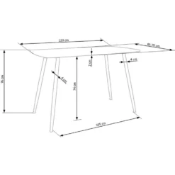 Skånska Möbelhuset Sidon Matbord 120 X 70 Cm - Ek/svart -Stolar affär 92cff75a2d5753cf2ab3c957a065a8ac7e