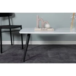 Skånska Möbelhuset Paradis Soffbord 120 X 70 Cm - Vit/svart -Stolar affär 92e39ab4d9077c7e1d5b9a97f59be8f3a9