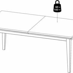 Skånska Möbelhuset Paris Matbord 180 X 95 Cm - Vit -Stolar affär 92f50f897746ec8907fe9abcc03c59a5f7