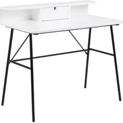 Skånska Möbelhuset Pascal Skrivbord 100x55 Cm - Vit/svart