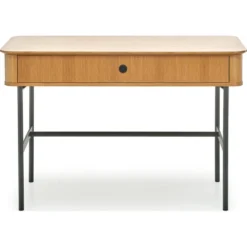 Skånska Möbelhuset Giga Skrivbord 117x59 Cm - Ek/svart -Stolar affär 963eed91660e5216b557d35e010f0e509e