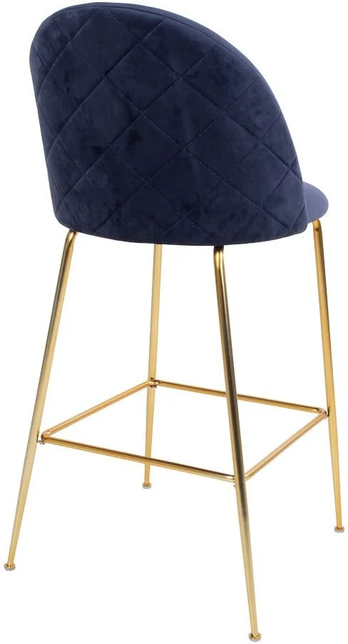 HOUSE NORDIC Lausanne Barstol - Blå/mässing 6 HOUSE NORDIC Lausanne Barstol - Blå/mässing - Bild 4