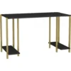 Skånska Möbelhuset Academy Skrivbord 125,2 X 60 Cm - Guld/antracit -Stolar affär 968d21cee2c309d31dfb051360890e65cc