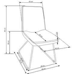 Skånska Möbelhuset Veronika Matstol - Ljusgrå/svart (Tyg/PU) -Stolar affär 96da59d4dbee07b1b5185a13d647a89ffc