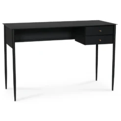 Skånska Möbelhuset Flash Skrivbord 120x50 Cm - Svart / Mässing -Stolar affär 97109f5a06506d187005878f90b8331a28