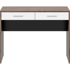 Skånska Möbelhuset Nepo Plus Skrivbord Med 2 Lådor 100 X 59 Cm - Mörk Ek/vit -Stolar affär 9746be4c5eb79669b9110be90a1d1d62ab