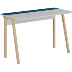 Skånska Möbelhuset Luton Skrivbord 120x60 Cm - Vit/turkos
