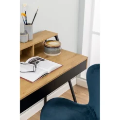 Skånska Möbelhuset Reece Skrivbord | Datorbord - Ek/svart (100 Cm) -Stolar affär 97f17b8b37c9fcd2ccf56b532d6609b2d2