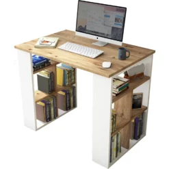 Skånska Möbelhuset Britt Skrivbord 90x60 Cm - Furu/vit -Stolar affär 98cc293f7d27fd08924bd57443e2b26b7b