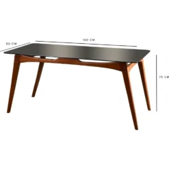 Skånska Möbelhuset Touch Matbord 160 Cm - Valnöt -Stolar affär 9956f45b70384e6bb8d06c3cc5234b67db