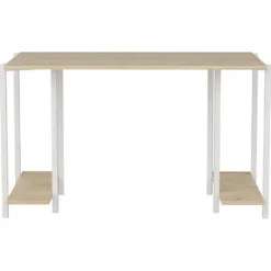 Skånska Möbelhuset Academy Skrivbord 125,2 X 60 Cm - Vit/ek -Stolar affär 99acd444d6a17c271903b5d0ce3712d43e