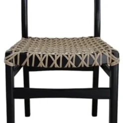 Olsson & Jensen Norrland Stol ZA010420 Med Flätad Sits - Svart