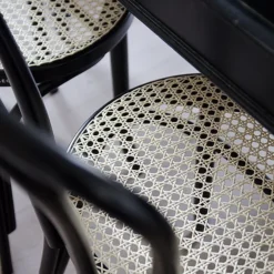 Fameg No 18 Matstol Med Rottingsits - Svart -Stolar affär 9a2011efb8c6519c11dcddc3c6ea049a05