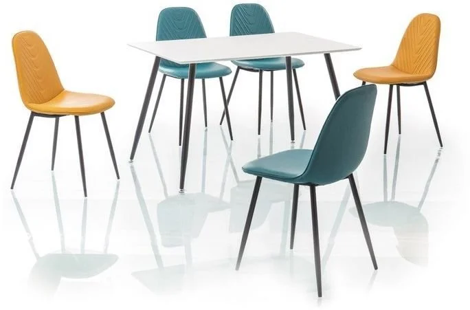 Skånska Möbelhuset Estrell 120 Cm Matbord - Vit/svart 3 Skånska Möbelhuset Estrell 120 Cm Matbord - Vit/svart