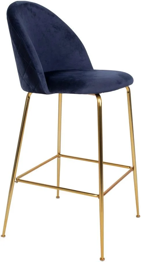 HOUSE NORDIC Lausanne Barstol - Blå/mässing 5 HOUSE NORDIC Lausanne Barstol - Blå/mässing - Bild 3