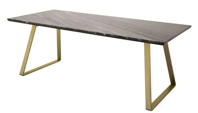 Skånska Möbelhuset Kvarnbacken Matbord 200 Cm - Matt Mässing/marmor 3 Skånska Möbelhuset Kvarnbacken Matbord 200 Cm - Matt Mässing/marmor