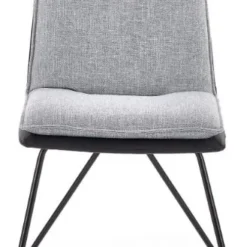 Skånska Möbelhuset Veronika Matstol - Ljusgrå/svart (Tyg/PU) -Stolar affär 9cbc075fa28d739e3acca2d1c6f44112b8