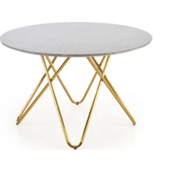 Skånska Möbelhuset Nocture Runt Matbord 120 Cm I Diameter - Grå Marmorfoliering/guld -Stolar affär 9cce9fdb1315b3f3c05146ce07c1c12197