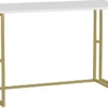 Skånska Möbelhuset Kane Skrivbord 120 X 60 Cm - Guld/vit -Stolar affär 9d2f27ba3d8324f54059b792a1873de3f1