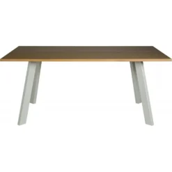 Skånska Möbelhuset Freddy Matbord 170x95 Cm - Whitewash Ekfanér/vit Metall