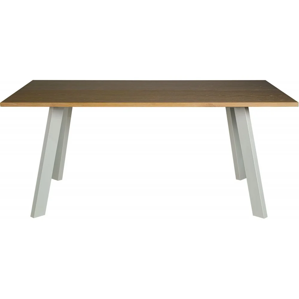 Skånska Möbelhuset Freddy Matbord 170x95 Cm - Whitewash Ekfanér/vit Metall 3 Skånska Möbelhuset Freddy Matbord 170x95 Cm - Whitewash Ekfanér/vit Metall