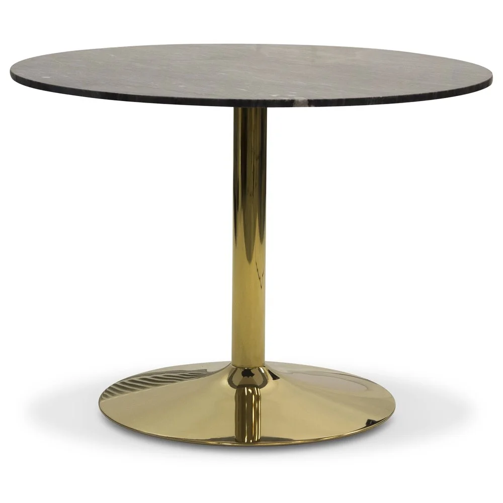Skånska Möbelhuset Plaza Runt Matbord Ø106 Cm - Grå Marmor / Mässing 3 Skånska Möbelhuset Plaza Runt Matbord Ø106 Cm - Grå Marmor / Mässing