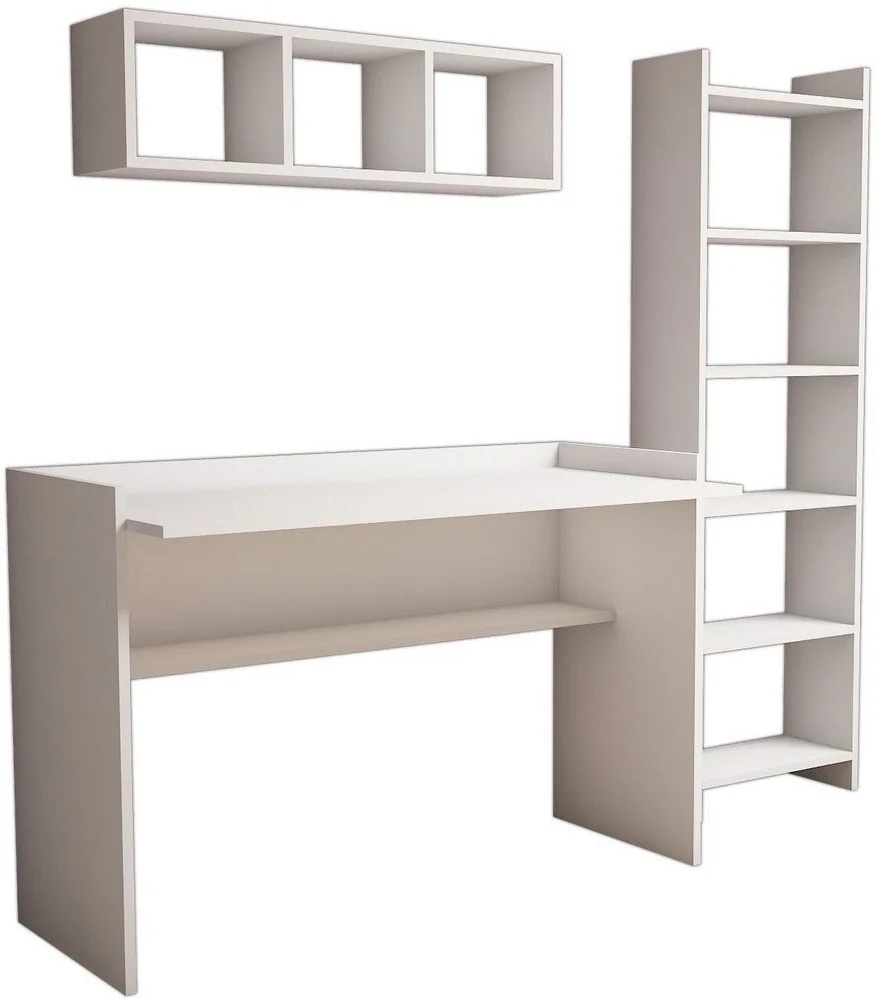 Skånska Möbelhuset Hera Skrivbord Med Bokhylla 118x58 Cm - Vit 5 Skånska Möbelhuset Hera Skrivbord Med Bokhylla 118x58 Cm - Vit - Bild 3