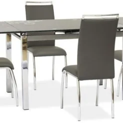 Skånska Möbelhuset Cameron 110-170 Cm Matbord - Grå/krom -Stolar affär a05f903fd19f091ef678e5e962d0d27fd9