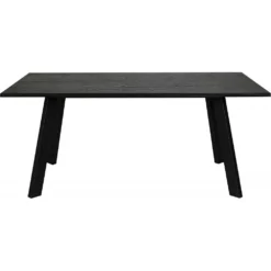Skånska Möbelhuset Freddy Matbord 170x95 Cm - Svart Ekfanér/svart Metall