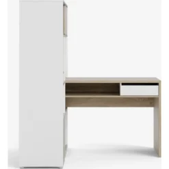 Skånska Möbelhuset Function Plus Skrivbord 135,2 X 100,2 X 153 Cm - Vit/ek -Stolar affär a248db1badad155c1830ac7b259ee548df