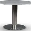 Skånska Möbelhuset SOHO Matbord Ø105 Cm - Borstat Aluminium / Ljus Marmor -Stolar affär a26a97dc26c082737b208d666c2dd53a3d