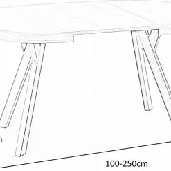 Skånska Möbelhuset Domingo Matbord 100-250 Cm - Ek/svart -Stolar affär a2e5d68f567155ed5fca573b576c76bea4