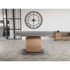 Skånska Möbelhuset Viggen Matbord 140-180 Cm - Mörkgrå/ek -Stolar affär a46b9ca8668969ec58f4d13a33b578282b