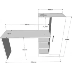 Skånska Möbelhuset Laura Skrivbord 152,3x40 Cm - Vit -Stolar affär a4c095abc8743f6e6d6ad21cb4baf3886f