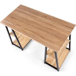 Skånska Möbelhuset Mejo Skrivbord 120x60 Cm - Sonoma Ek/svart -Stolar affär a512ffe892f1dc1558734390f1ad48b1f8