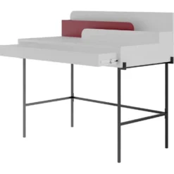 Skånska Möbelhuset Leila Skrivbord 108x60 Cm - Vit/vinröd -Stolar affär a54b25f0e0a305b866add393c236f38fc2